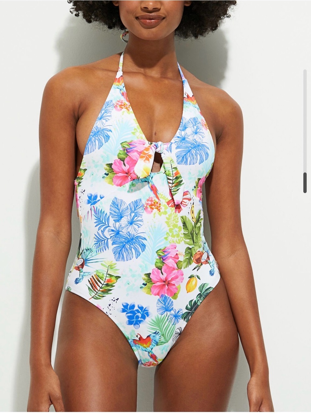 Desigual Tropical Straps Swimsuit